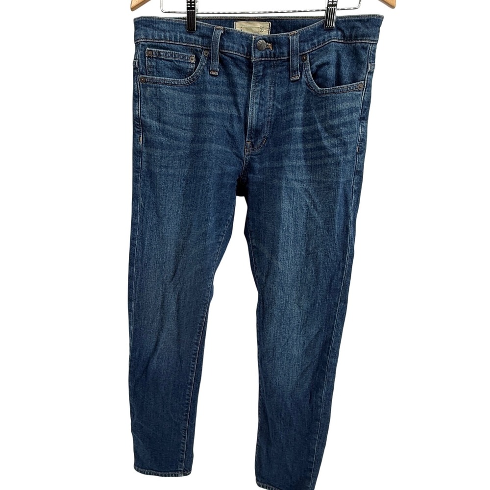 Madewell Jeans Blue Denim High Rise Slim Straight 33x32‎